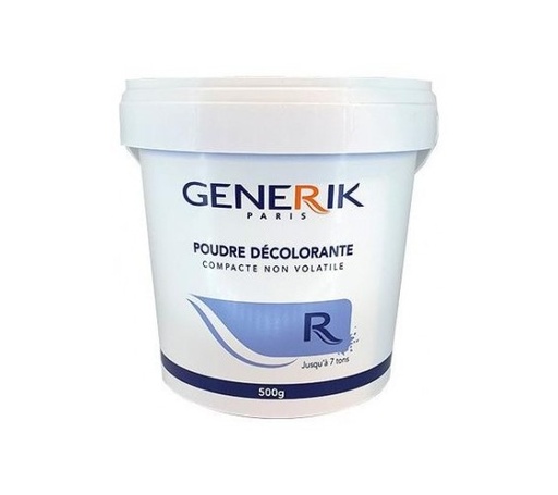 Pot de poudre décolorante bleue